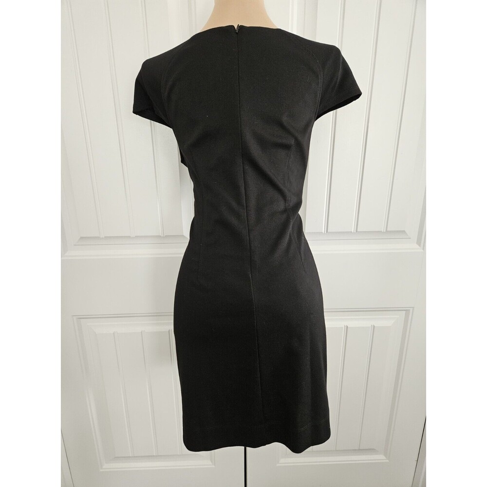 Allen B. By Allen Schwartz Black Sheath Dress With Black Rhinestones Size L - Picture 4 of 9